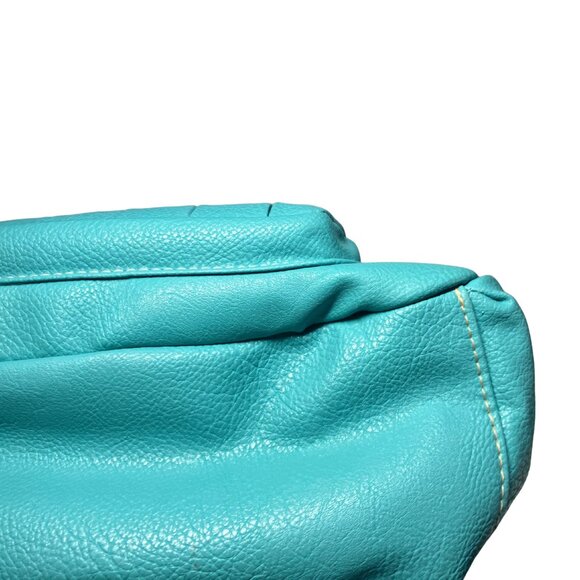 Rosetti Aqua Blue Faux Leather Handbag with Matching Wallet - Picture 7 of 16